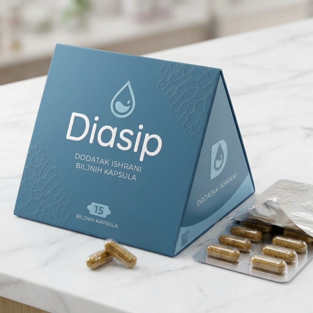 Diasip dodatak ishrani u originalnom pakovanju sa kapsulama i blisterom