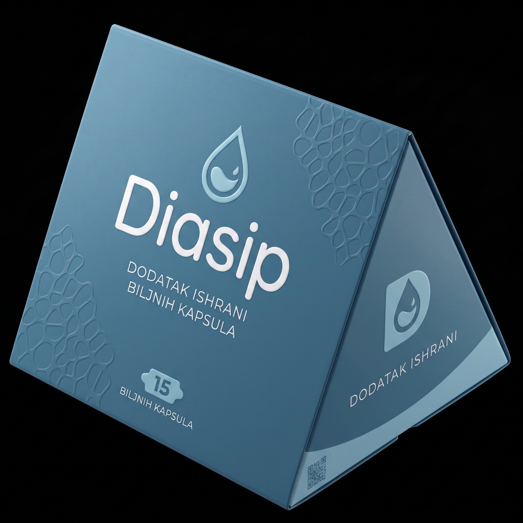 Diasip originalna trouglasta kutija 15 biljnih kapsula